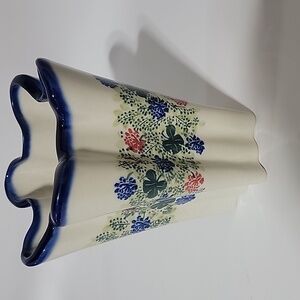 Polish Pottery Four Leaf Clover and Matyqewiez Signature